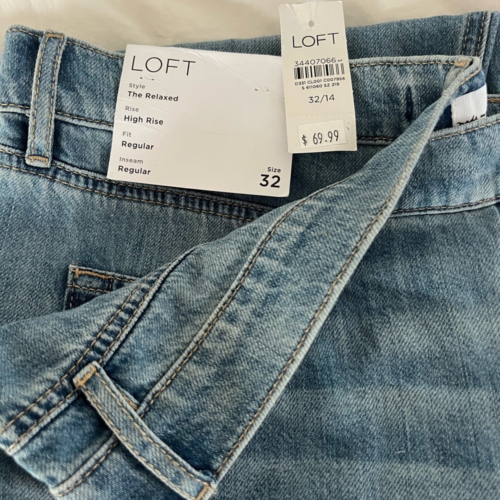 LOFT High Rise Blue Denim Jeans